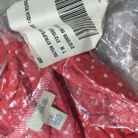 Anthropologie NWT, M Odille Orange Printed Top - Picture 5 of 5